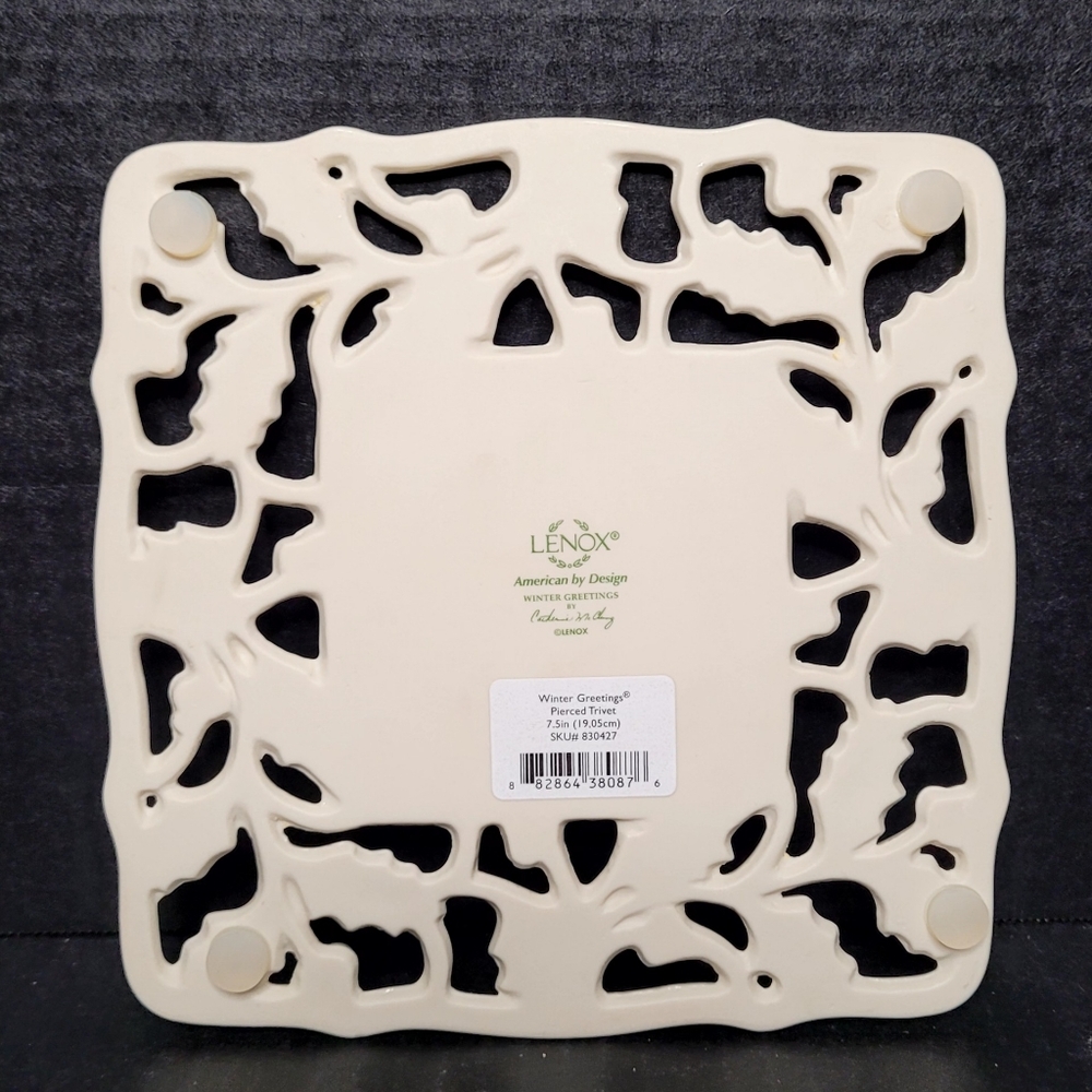 Lenox Winter Greetings Pierced Trivet #830427 - Picture 12 of 13